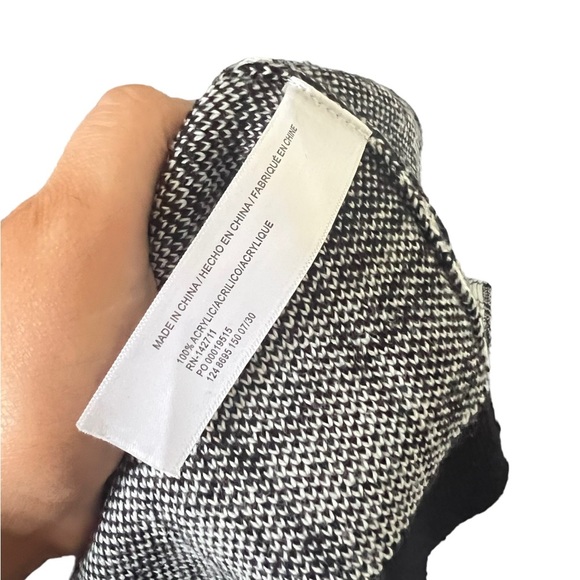 Eloquii Black & White Checkered Sweater Dress - Picture 6 of 9